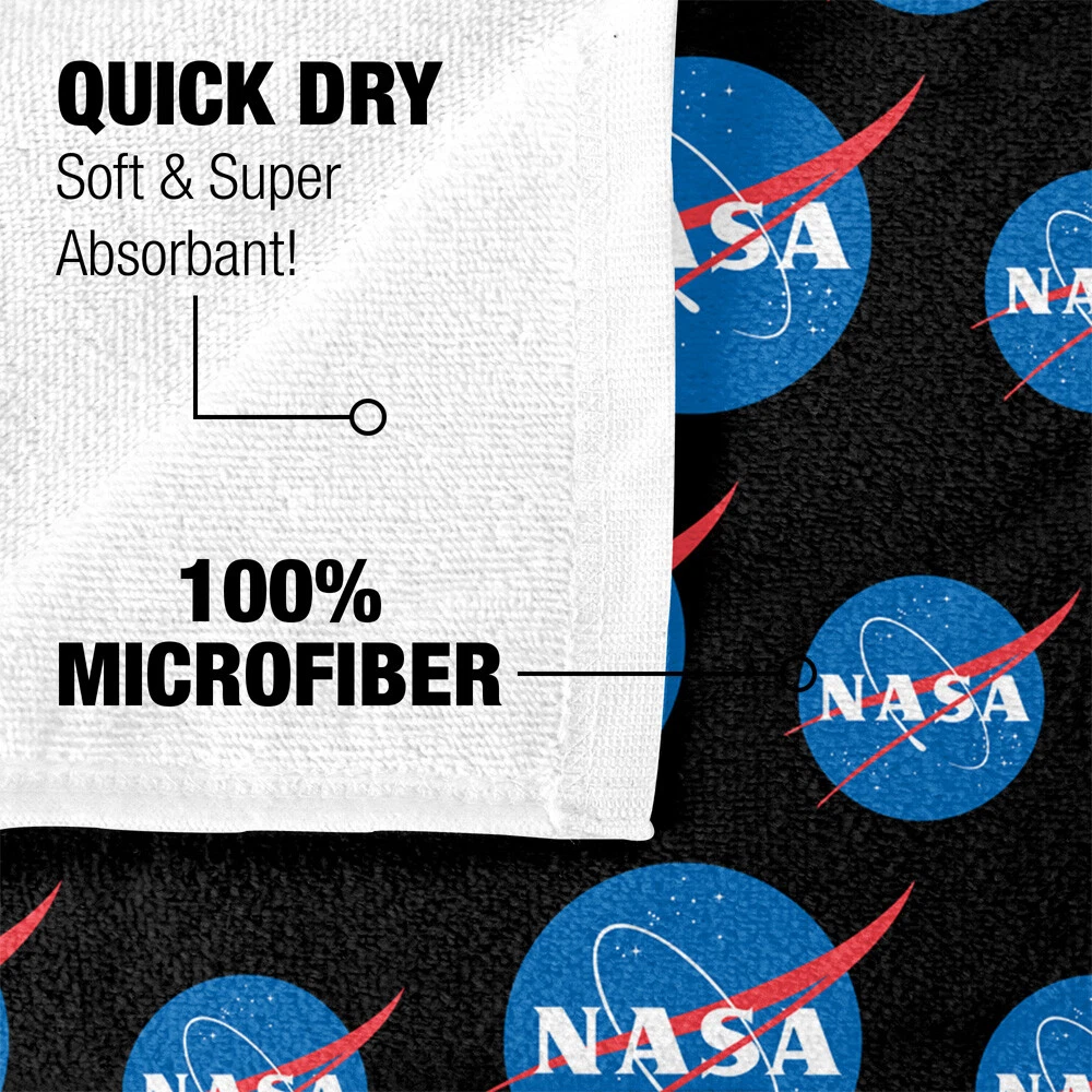 NASA Meatball Logo Pattern Officially Licensed Beach Towel 30"x60"