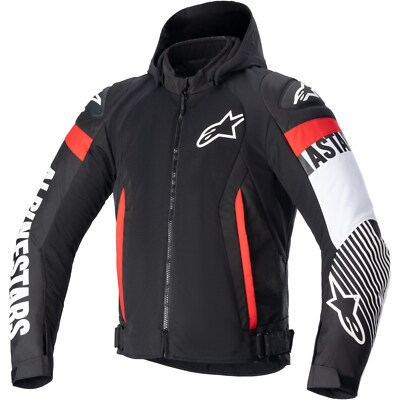 Herren Motorrad Jacke 3XL (130cm) - Alpinestars Zaca Air wasserdicht schwarz-ws