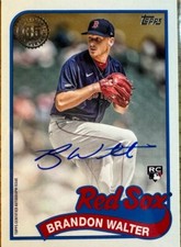2024 Topps Series 1 #89BA-BWA Brandon Walter RC Rookie AUTO 1989 Boston Red Sox