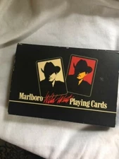 Vintage Philip Morris Marlboro Wild West Playing Cards Marlboro Man 