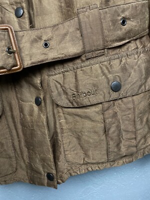 Barbour Vintage Womens Flyweight Wax Amelia Jacket Size XL | eBay