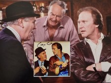 GEORGE COLE & DENNIS WATERMAN Signed 16x12 Photo Display MINDER COA