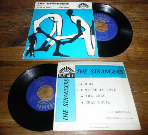 THE STRANGERS - Judy Rare ORG French EP Soul Doo Wop America 1959! - Photo 1/1