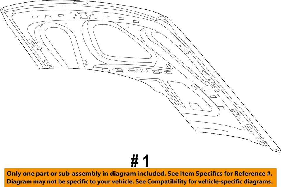 Used Hood fits: 2005 Mercury Grand marquis Grade A Foto 4 de 4