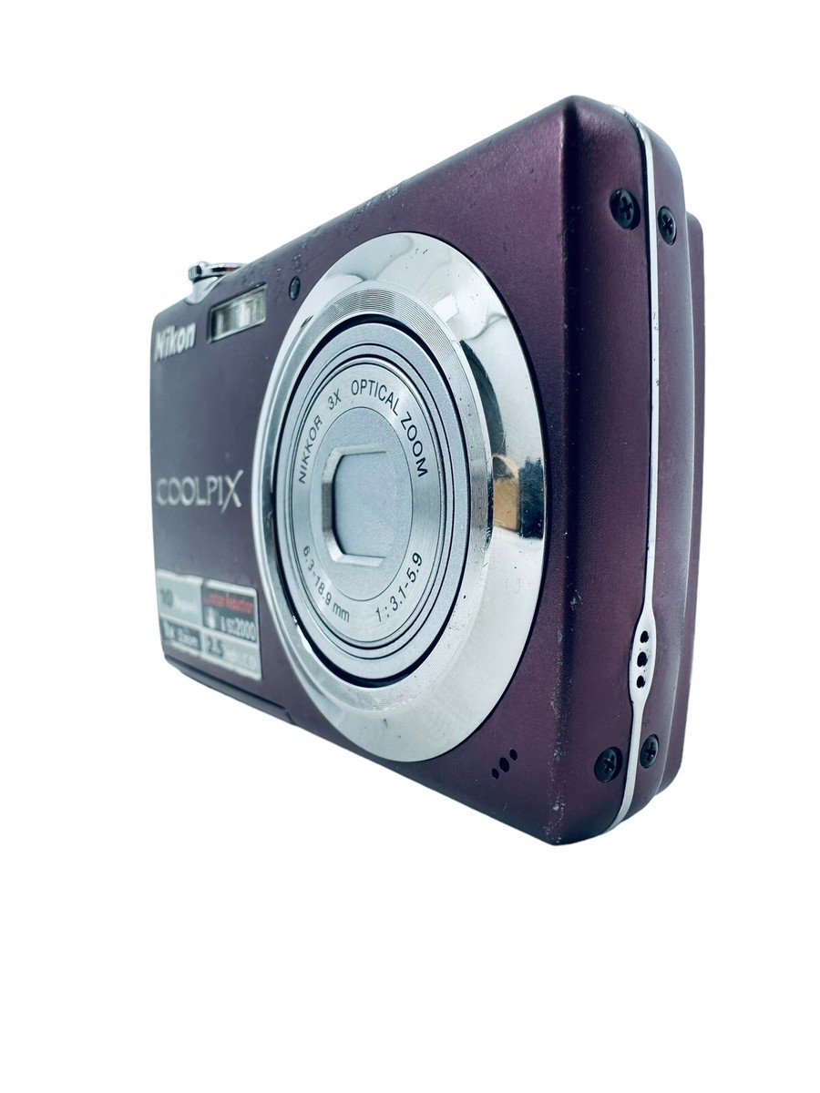 Nikon Coolpix S220 10.0MP Digital Camera Plum - Tested Lens Error