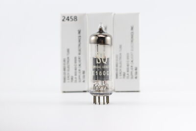 Paire De Tubes NOS National 7062 / E180CC – O-Getter, Fabriqué Aux Pays-Bas