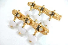Classical Guitar tuner peg Gold surface,Dargon Phoenix pattern a set, 101G-AW
