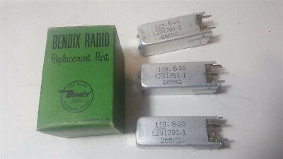 Vintage Bendix Radio L291791 Lot of 3 NOS in box 4E