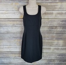 Express Size Small Dress Bodycon Black Sheath Exposed Zipper Stretch Womens Cute