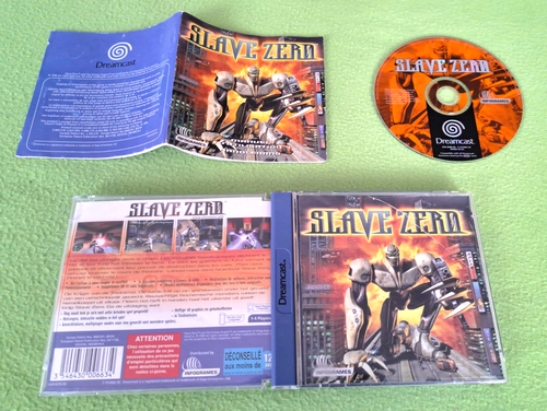 Dreamcast Slave Zero [PAL FR] ! Jaquette Avant Repro ! Notice Sega Console *JRF*