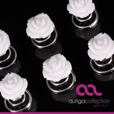 Curlies Haarspiralen Blume Blüte Rose Glitzer Haarschmuck Hochzeit Brautschmuck