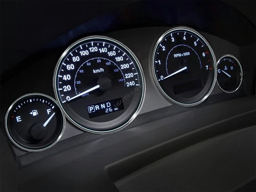 For Jeep Grand Cherokee WK 05-10 Dash Instrument Chrome Rings Polished Aluminium