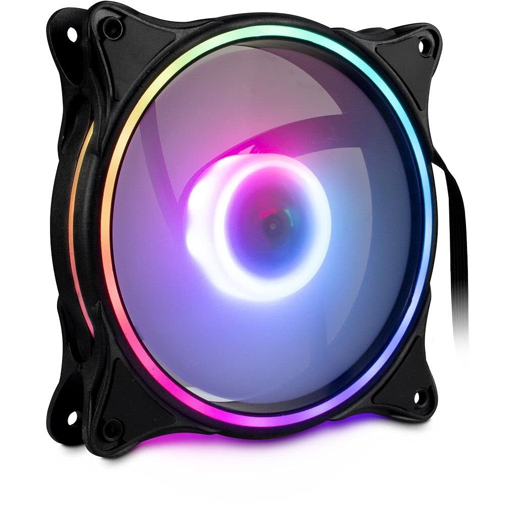 Inter-Tech Argus RS-081 RGB PC-Gehäuse 12 cm schwarz weiß