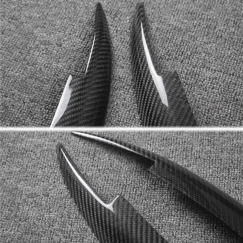 For BMW 1Series Carbon Fiber Eyelid Eyebrows Lids Headlight Molding Trim Covers - Picture 9 of 12