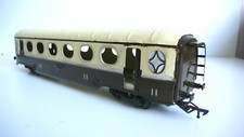 JEP "O" WAGON VOYAGEURS CIWL À BOGIES "SNCF" TÔLE Lg37 cm 1945/51 BON ÉTAT
