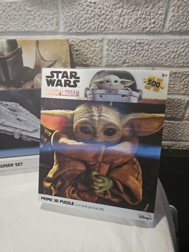 Star Wars Mandalorian 3D Puzzle Twin Pack & Baby Yoda 500 Pc . You Get Both - Picture 2 of 5