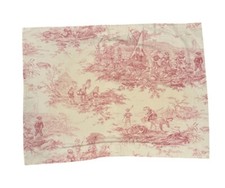 Toile De Jouy Pink And White Pillow 100 Cotton 1 Piece W31 L23