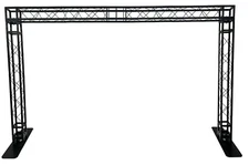 BLACK TRUSS ARCH KIT 14.5 FT Width Mobile Portable DJ Lighting System Metal Arch