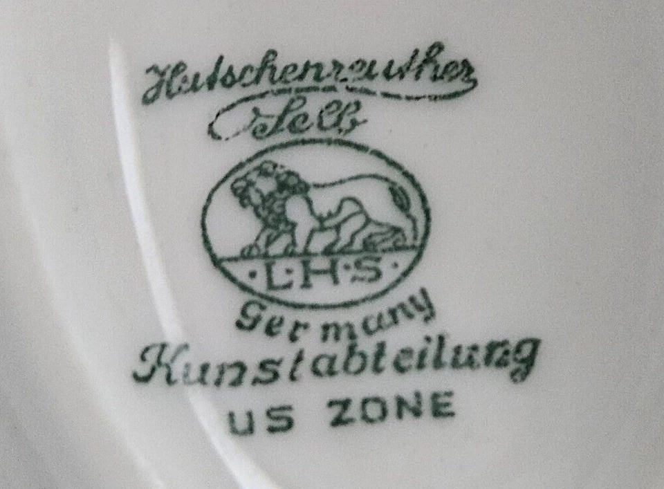 Estatuilla de porcelana Hutschenreuther Selb años 40 querubín y ciervo Alemania Karl Tutter Foto 4 de 4