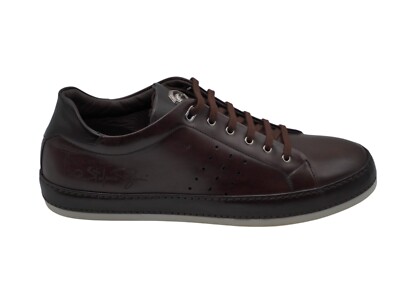 Baskets En Cuir Stefano Ricci SR2504 - Taille EU 42 (UK 8 / US 9), Noires, Neuves Avec étiquettes