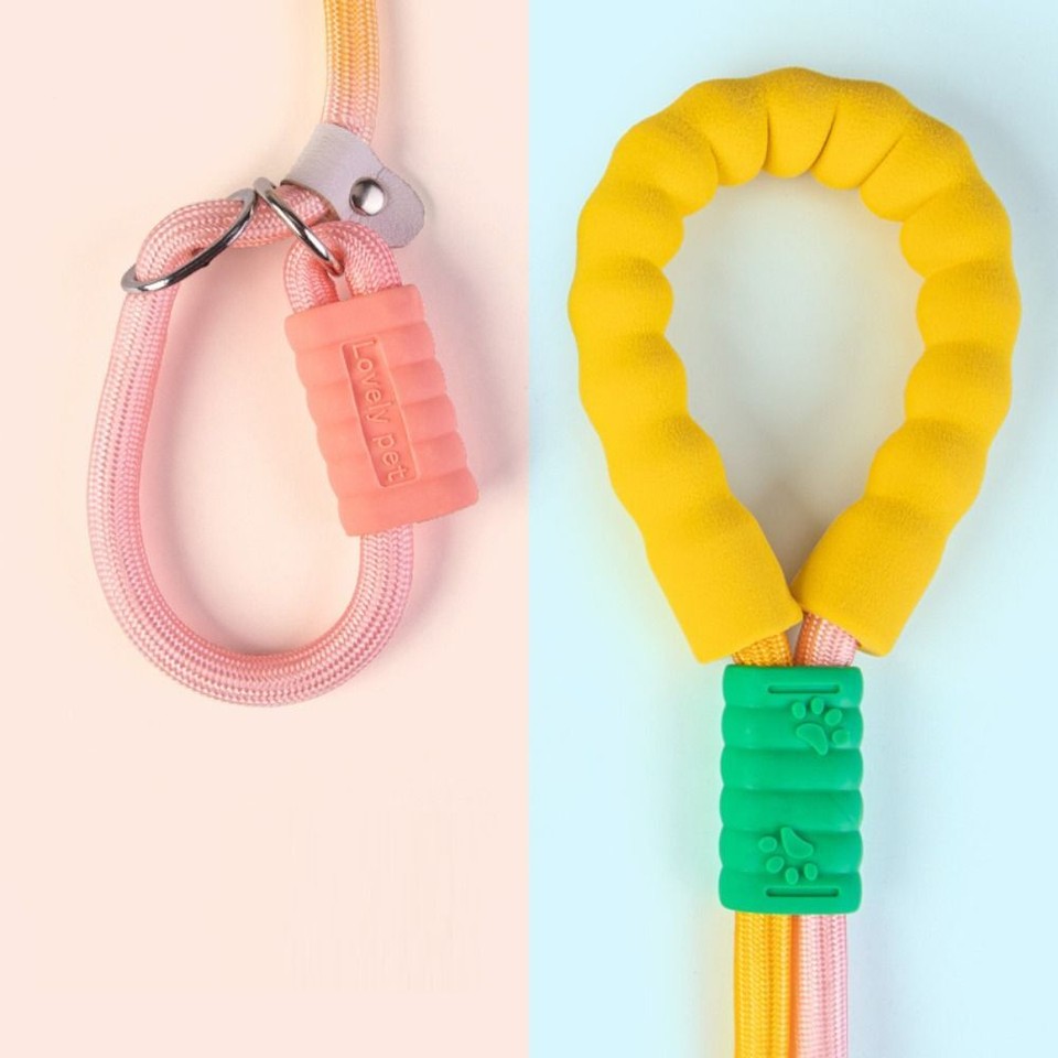 Colorful Pet Traction Rope Can Cross Diagonally Pet Leashes Dog Walking