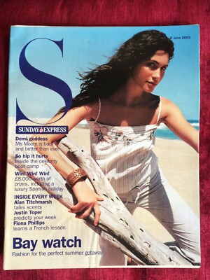 S SUNDAY EXPRESS magazine 08/06/2003 DEMI MOORE Brooke Kinsella Jodie Kidd UK