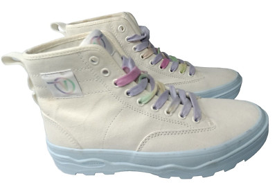 Vans Pop Sentry Shoes WC Marshmallow Woman's Size 8.5 High Top Sneakers 