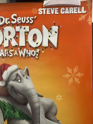 HTF Orig Horton Hears A Who 2008 Original DVD Promo Poster Seuss