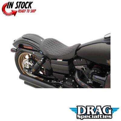Drag Specialties Low Solo Seat Diamond for Harley Davidson FXD FLD Dyna 06-17