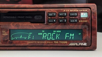 ALPINE TDA-7536J ヘッドユニット Alpine TDA-7536J 1DIN cassette tape deck with translation for sale