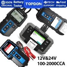 TOPDON Car Battery Tester BT100 BT200 BT300P Cranking Charging System Tests