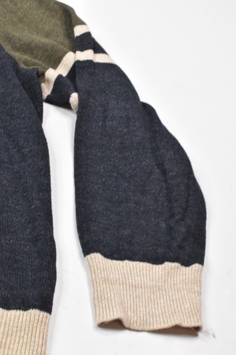 J.Crew Sweater Mens 2XL Blue Green Cotton Wool Crew Neck Long Sleeve Regular Fit - Photo 4/12