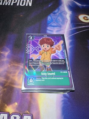 Digimon CCG Singles - Izzy Izumi - BT1-088 R - Box Topper Promo