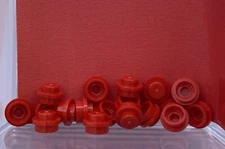 Lego Parts Lot x (18) Ct ~ Red Plate, Round 1 x 1 ~ No# 4073 ~ Factory Fresh