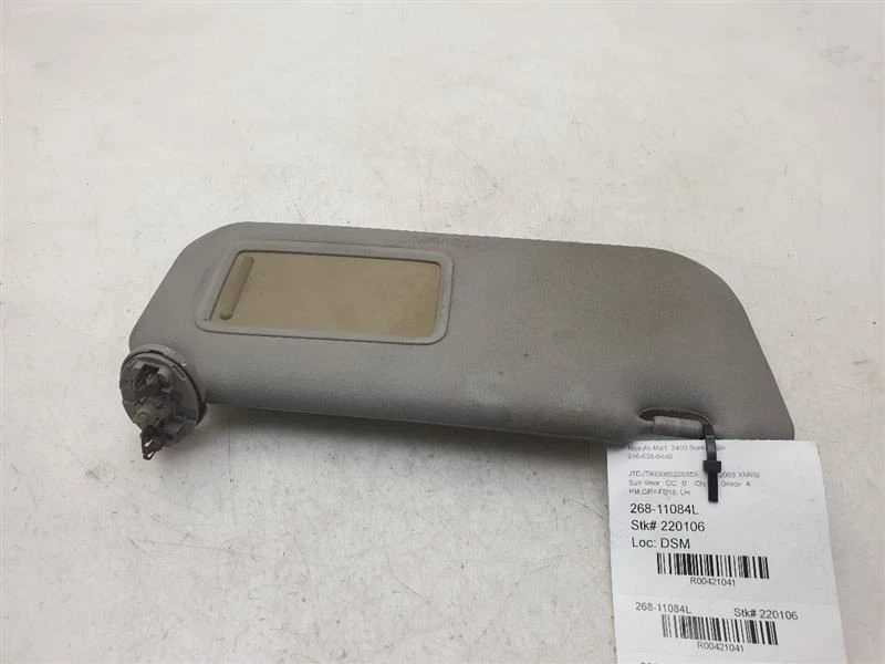 06-11 TOYOTA YARIS LADO DEL CONDUCTOR PARASOL VISERA Foto 2 de 4