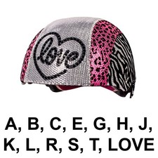 Kids Glam Bike Helmet Sequin Pink Leopard Ages 5+ Adjustable Fit CPSC/ASTM