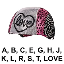 Kids Glam Bike Helmet Sequin Pink Leopard Ages 5+ Adjustable Fit CPSC/ASTM