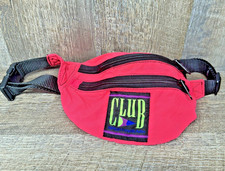 Fun Vintage Y2K NEON Pink Fanny Pack "CLUB SPORTSWEAR"