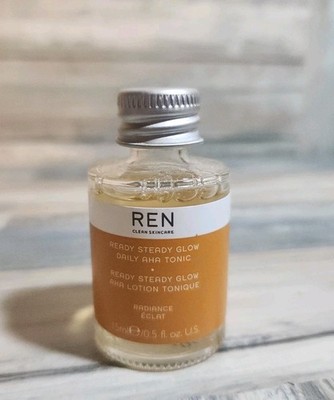 REN Ready Steady Glow Daily AHA Tonic .5 oz. Travel Size New Unboxed