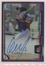 2015 Bowman Chrome Prospects Purple Refractor /250 Gio Urshela Giovanny Auto 1x9