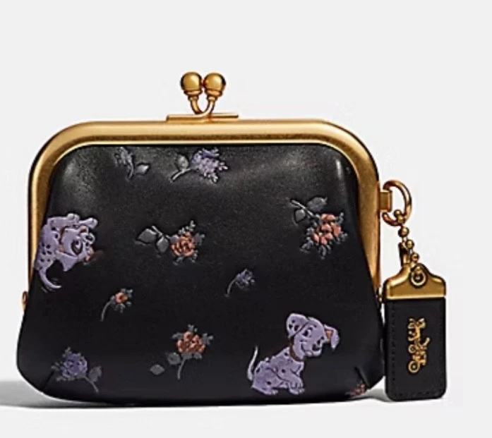 小物 Coach Signature Key Fob Coin Case Pouch COACH VINTAGE BLUE LEATHER TURNLOCK MINI CITY BAG COIN POUCH