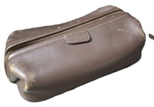 Vintage Leather Dopp Kit Mens Travel Toiletry...