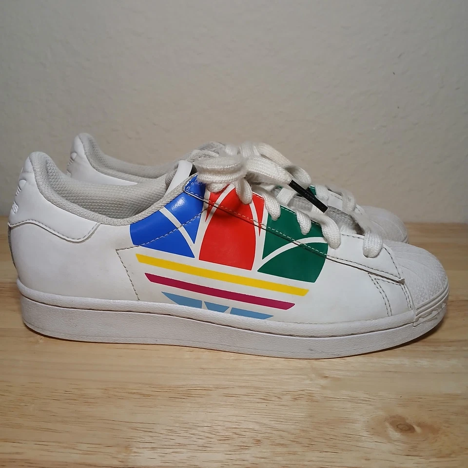 Adidas Colorful Shoes Women Size 5 - Image 2 of 4
