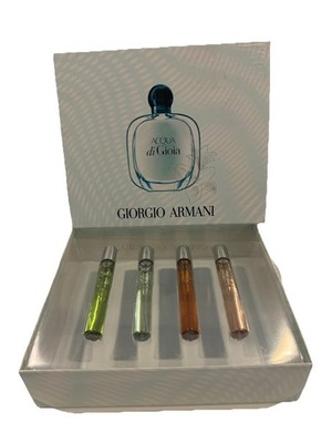 Giorgio Armani Acqua di Gioia 4 X 0.34oz EDP Rollerball Set Women NIB