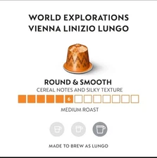 Nespresso Capsules Original Line, Vienna Lungo, Medium Roast 30 loose Capsules