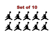 Fat Air Michael Jordan Jumpman Logo Vinyl Decal Mj Die Cut Sticker Set Of 10