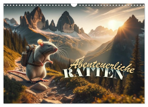 "Calendar 2027 · US Version · Adventurous Rats (Wall Calendar 2027 17\" × 12\" Land"-image