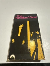 The Parallax View VHS Movie (1974) Warren Beatty Political Thriller Rental Copy