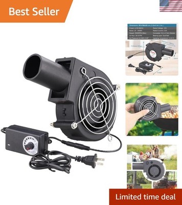 Efficient 110V-240V BBQ Air Blower with Adjustable Speed for Quick Fire Startup