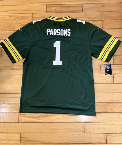Micah Parsons #1 Men's On Field Green Bay Packers Green Jersey Size XXLARGE NEW